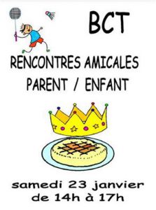 Affiche rencontres amicale le 23-01-2016