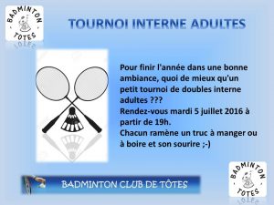 Affiche tournoi adulte du 5 juillet